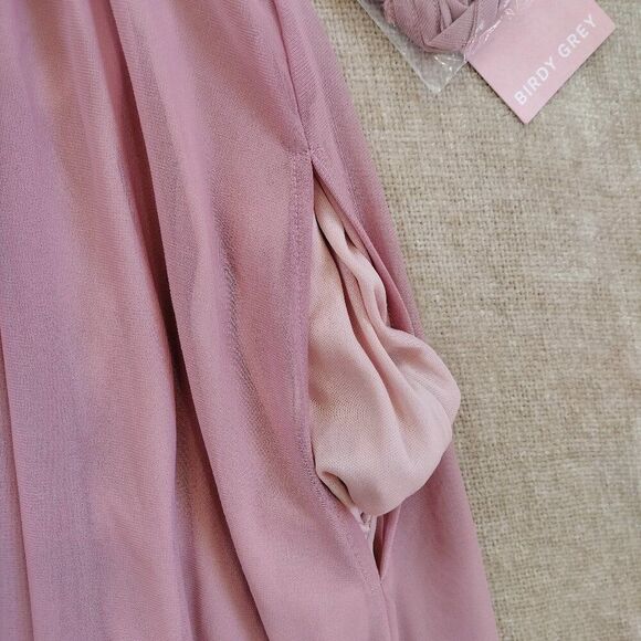 NWT Birdy Grey Dress CHICKY CONVERTIBLE DRESS MESH ROSE QUARTZ Formal Sz M - Picture 8 of 8